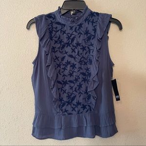 NWT a.n.a. Floral ruffle top